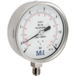 all stainless steel hn3 pressure gauge