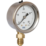 fillable industrial pressure gauge cl 1.6