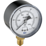 low pressure gauge black steel case