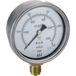 low pressure gauge stainless steel case