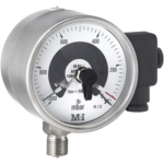 pressure gauge with magnetic electrical contact