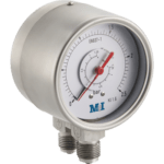 stainless steel double differential pressure gauge